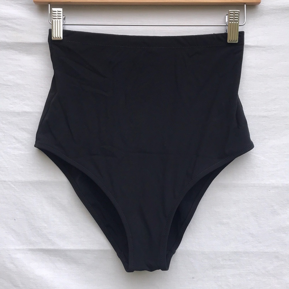 Anita black high rise swimsuit bottom size 8